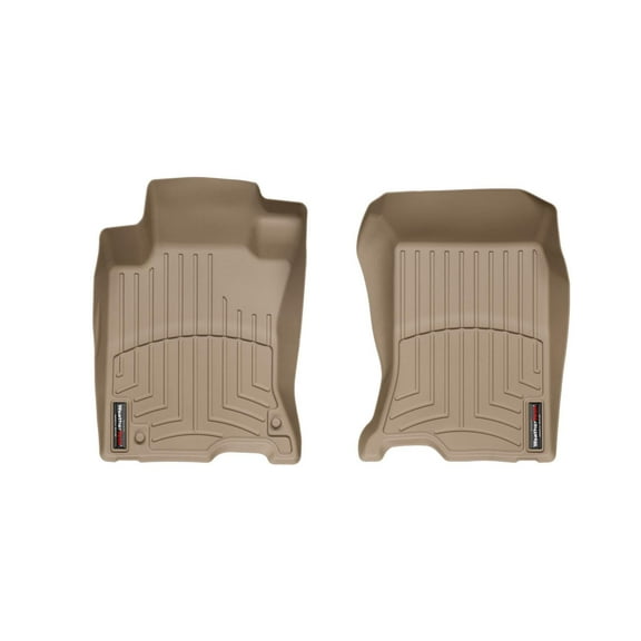 WeatherTech Custom Fit FloorLiners compatible with 2010-2015 Honda Crosstour - 1st Row (Driver & Passenger), Tan