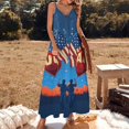thumbnail image 2 of 4th of July Sleeveless Dress Woman Fashion Long Dresses Women's Summer Suit Dress Summer 2025 Women, 2 of 7