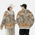 thumbnail image 6 of Haiem The World is Hemisphere UPF 50+ Fishing Shirts for Men Long Sleeve UV Sun Protection Hoodie Non-Mask Outdoor Hiking Shirts, 6 of 9