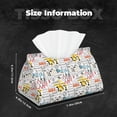 thumbnail image 5 of Rocae Construction tools Print Long Tissue Box Lid Durable Leather Tissue Box Lid Can Be Used as Modern Home Decoration, 5 of 7