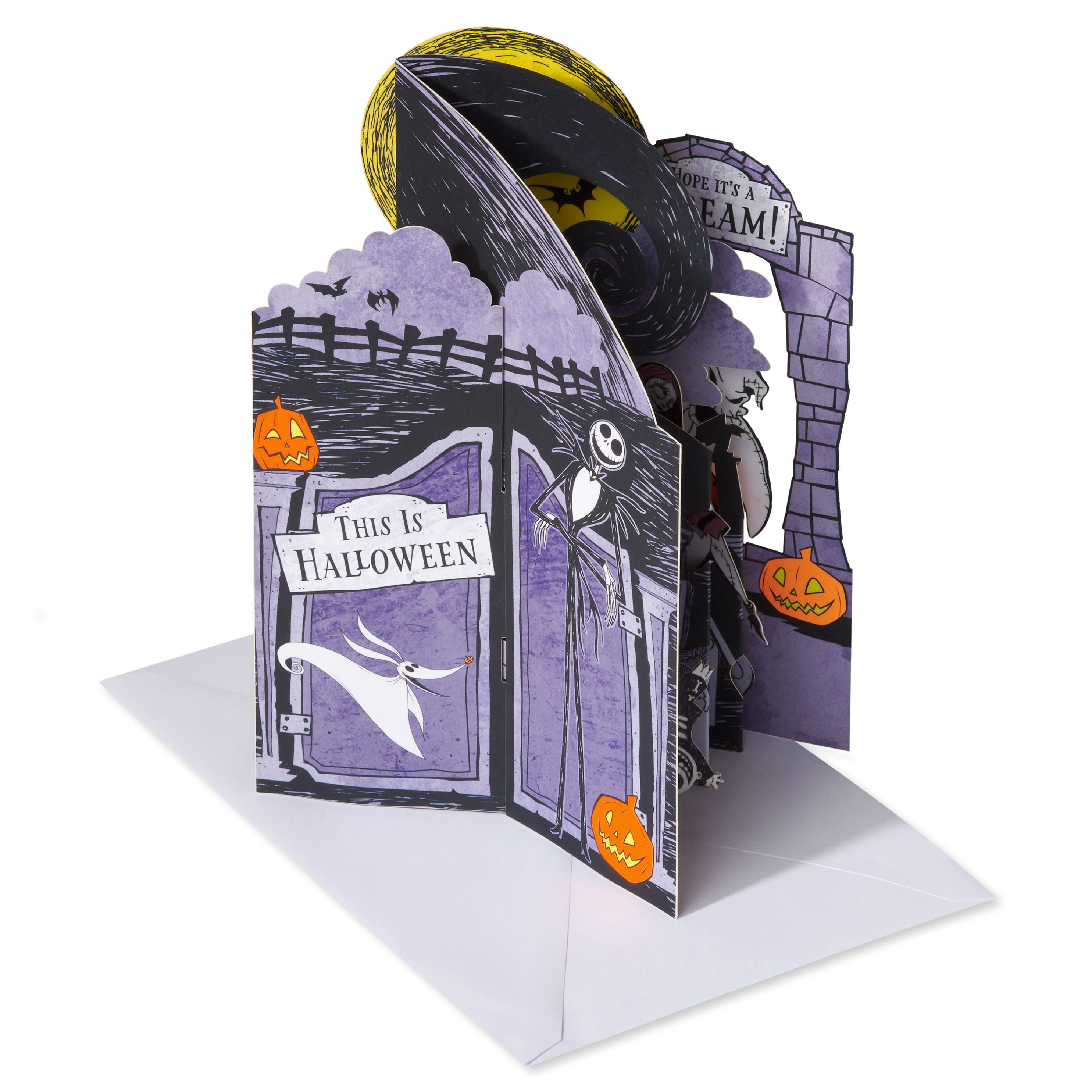 American Greetings Disney's Nightmare Before Christmas Halloween Pop Up Card (Hope It's A Scream)