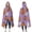 Purple Halloween Pumpkins-1, variant on Wearable Blanket,Purple Halloween Pumpkins Bats and Spiders Hooded Wearable Flannel Blanket for Adults & Teens,Winter Poncho Shawl Wrap Cape Cozy Anti-Pill,50"x60"