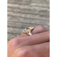 thumbnail image 2 of 2Ct Round Cut Simulated Diamond Women's Unique Engagement Ring 14K Yellow Gold Plated, 2 of 4