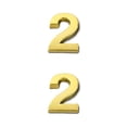 thumbnail image 4 of maskred House Numbers for Outside Simple Style Numerical Signs Sign Exquisite Number Mark Accessories Number Mark Marking Accessory Number 2 2PCS, 4 of 6