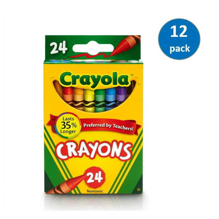  12 Boxes Crayola 4-ct. Crayon Party Favor Pack Colors : Toys &  Games