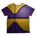 thumbnail image 2 of Championship Basketball Purple and Gold All Over Toddler T Shirt, 2 of 2