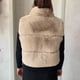 thumbnail image 3 of Chaleco corto de piel sintética para mujer, chaqueta mullida con cuello levantado, moda de otoño e invierno, novedad de 2023, 3 of 5