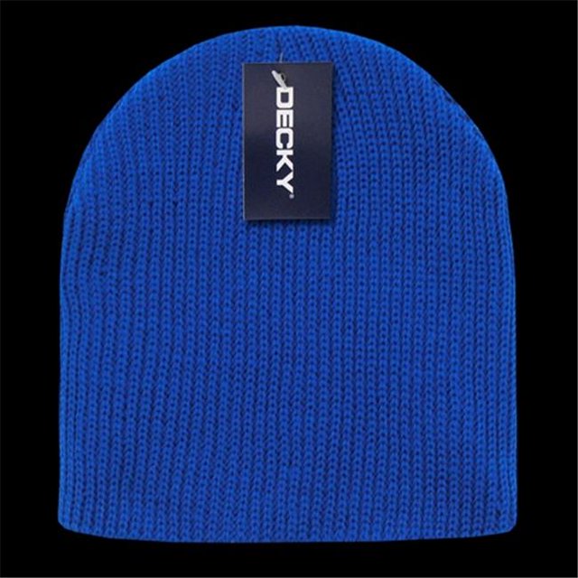 Decky 608-RYL GI Cuffless Watch Caps, Royal