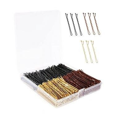 Bobby Pin, 360 Pcs Bobby Pins, 2 Inch Premium Bobby Pins Black, Brown and Blonde, Secure Hold Bobby Pins with Store Box, Hair Pins for Women and Girls