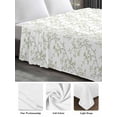 thumbnail image 6 of Sage Green Botanical Full Size Flat Sheet, Wrinkleproof & Fadeproof Cooling Flat Bed Sheet Only, Plant Flower Floral Tree Branch Breathable Soft Bedding Top Sheets 81 x 96 Inches, 6 of 8