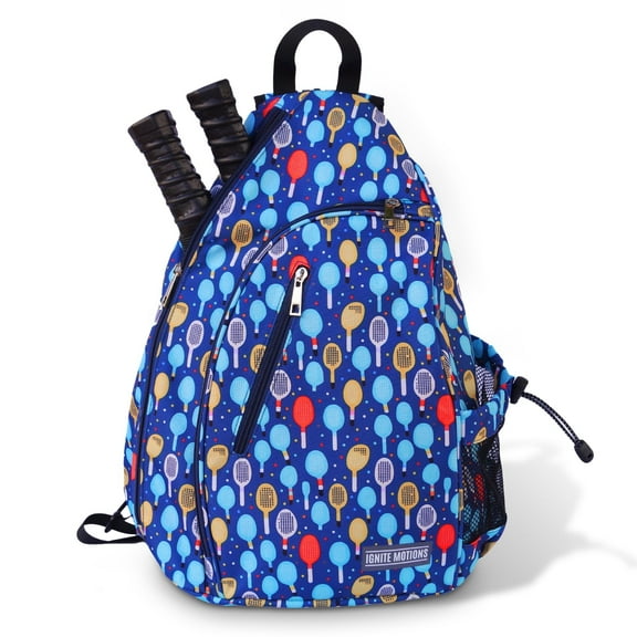 Ignite Motions Pickleball Sling Bag for Women and Men - Backpack with Fence Hook - Crossbody - Waterbottle Holder