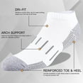 thumbnail image 2 of CAILDANL Mens Athletic Ankle Socks Moisture Wicking Cushion Running Low Cut Sock 6 Pack, 2 of 7