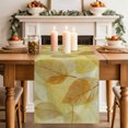 thumbnail image 2 of Yellow Leaves Table Runner 90 Inches Long,Botanical Fall Foliage Farmhouse Retro Plants Cotton Linen Table Runners Dresser Scarves,Fabric Tabletop Scarf Furniture Cover for Home Dinner Party 13"x90", 2 of 8