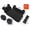 [Cartoon Bear] Black, variant on Stylish And Cute Cartoon Bear Skin-Friendly Car Inflatable Mattress, Portable Folding Car Accessories, Suitable for Outdoor Camping, Beach Trips, Self-Driving Car Rear Air Mattress