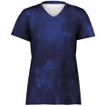 thumbnail image 2 of Holloway Sportswear S Womens Stock Cotton-Touch Poly Tee Navy Cloud Print 222796, 2 of 5