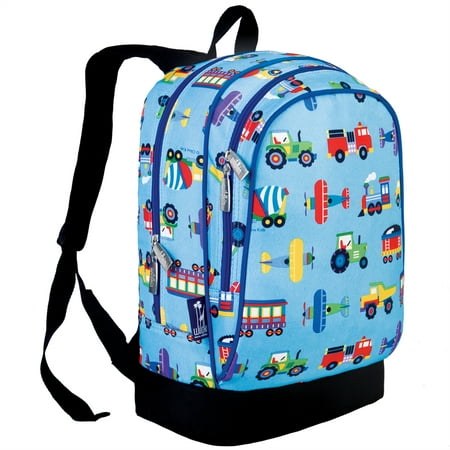 Wildkin Olive Kids Trains, Planes & Trucks Sidekick Backpack