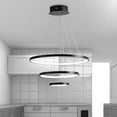 thumbnail image 6 of Aiwen 3 Tiered Modern LED Pendant Light Stylish Home Decor Light Fixture Black, 6 of 8