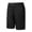 Black, variant on YUEVORA Athletic Shorts for Men, Mid Waist Elastic Waist Shorts, Knee Length Quick Dry Running Workout Shorts with Side Pockets