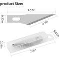 thumbnail image 3 of 1 Pcs Exacto Knife with 11 Pcs SK5 High Carbon Steel Exacto Blades Kit (Green), 3 of 5
