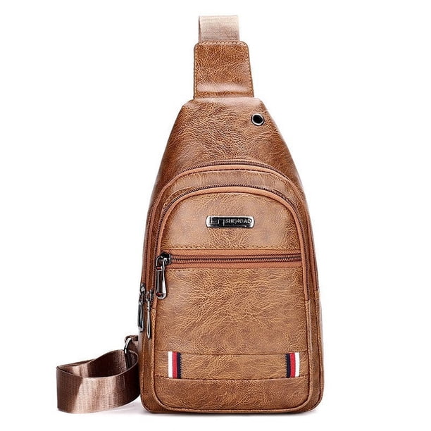 Bolso de pecho de estilo empresarial para hombre, bolso de mensajero impermeable para deportes de equitación, bolso de pecho de ocio