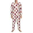 thumbnail image 3 of Sikiie Cartoon Hedgehogs Mens Pajama Set, Soft Warm Long Sleeve Sleepwear, Cozy Button-Down Pjs for Men-XX-Large, 3 of 7