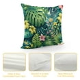 thumbnail image 4 of GOSMITH  Hibiscus Flowers Pillow Cover Summer Colorful Hawaiian Tropical Plants Palm Leaf Pillows Decorative Throw Pillows Farmhouse Decor for Home Cushion Case, 4 of 5