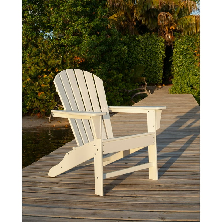 POLYWOOD SBA15WH South Beach Adirondack Chair White