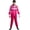 Pink, variant on Mens Fashion Jumpsuit Adult One Piece Non Footed Pajamas
