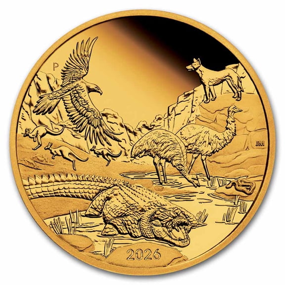 Collectible 2026 AUS 1 oz Gold Wonders of Australia The Outback PF (Box, COA)