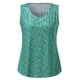 thumbnail image 4 of Gibobby Blusa Manga Larga Mujer Camisa sin mangas con estampado de flores con cuello en V para mujer a la moda（Verde， XL), 4 of 5