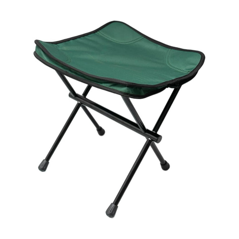 Folding Stool Ultralight Foldable Chair Fishing Stool Folding Camping Chair Green, Size: 32cmx32cmx34cm