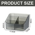 thumbnail image 2 of Organizador de brochas de maquillaje Dinheiro, con 5 compartimentos, soporte para encimera de caja de almacenamiento de escritorio, 17,5*15*11 cm, 2 of 5