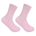 thumbnail image 1 of Silicone Feet Socks, 1 Pair Pink Silicone Moisturizer Socks Anti Slip Reusable Soft  for Rough Skin S size,L size, 1 of 7