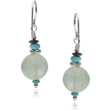 Brinley Co. Women's Aventurine Sterling Silver Handmade Dangle Earrings