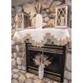 thumbnail image 3 of Gold Lace Mantel Scarf (19" x 90"), 3 of 4