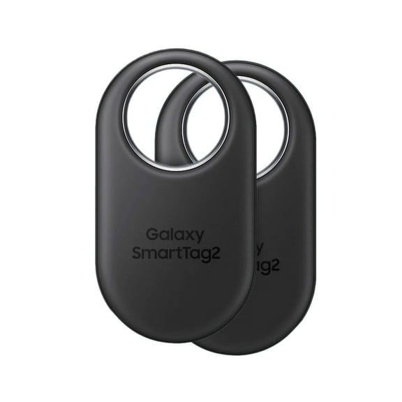 SAMSUNG SmartTag2 (2023) Bluetooth   UWB, IP67 Water and Dust Resistant, Findable via App, 1.5 Year Battery Life (2-Pack) - Black