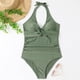 thumbnail image 2 of Gibobby Traje de baño completo mujer Traje de baño Traje de baño Mujer V One Control Piezas Bañador Barriga Fruncido Trajes de baño Cuello Trajes de baño(AG,M), 2 of 5
