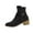 Black 2, variant on Wensltd Women's Side Zip Boots Pointed Toe Mid Heel Winter Short Style Dressy Boots Comfort Wear