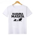 thumbnail image 3 of Camiseta de algodón para niños de Disney, HAKUNA MATATA, Rey León, estampado lindo de Simba, ropa para niñas, camiseta para bebés, ropa divertida para niños, 3 of 5