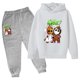 thumbnail image 3 of Conjunto de pantalón con capucha y dibujos animados de Groot, sudadera con capucha para niños y niñas, ropa de cosplay de anime, 3 of 5