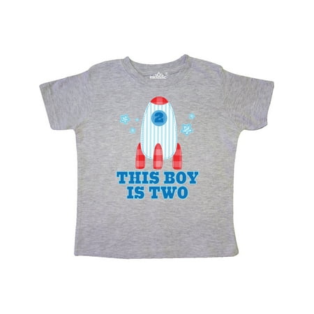 

Inktastic 2nd Birthday Space Party Rocket Gift Toddler Boy Girl T-Shirt