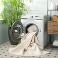 thumbnail image 3 of SAFAVIEH Braided Rishika Solid Machine Washable Reversible Area Rug, Ivory/Beige, 9' x 12' Oval, 3 of 6