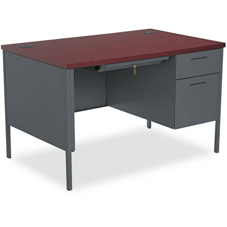 Hon Company Oak Desk - HON Metro Classic Right Pedestal Desk, 48w x 30d x 29 1/2h