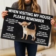Siberian Chihuahua Doormat Kitchen Bath Dog Interior Monologue Doormat Funny Cute Doormat Door Mat Welcome Friends Doormat Funny Doormat New Home Door Mat White38028