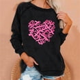 thumbnail image 2 of Olyvenn Breast Cancer Survivor Sweatshirts for Women Long Sleeve Pullover Tops Butterfly Ribbon Shirts Funny Clothing Items 2025 Black XL, 2 of 6