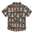 thumbnail image 2 of Dailycode Small Short Sleeve Button Down Shirts Little Different Costumes People Casual Shirt 3-10 Years, 2 of 9