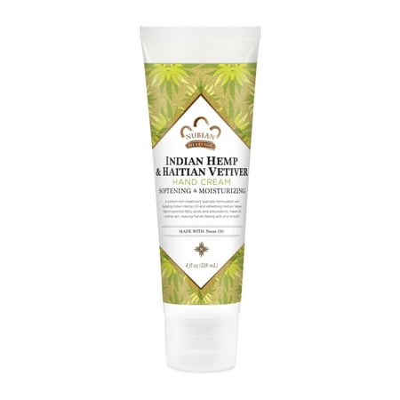 Nubian Heritage Hand Cream Indian Hemp & Haitian Vetiver, 4 oz