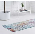 thumbnail image 4 of Rugs.Com Starlight Collection Transitional Abstract Runner Rug ‚Äì Blue 2' X 6' Rug Perfect For Hallways, Living Rooms, Bedrooms And More, 4 of 5