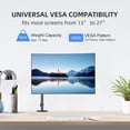 thumbnail image 4 of Single Monitor Arm Single Monitor Desk Mount Adjustable Monitor Mount for Screen Holds Up to lbs x Vesa Monitor Stand, 4 of 7
