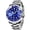 Steel Belt Silver Blue, variant on Men's Quartz Watch Fashionable Men's Quartz Three-Hand Watch Waterproof Clock Trendy Fashion Business Men's Wristwatch